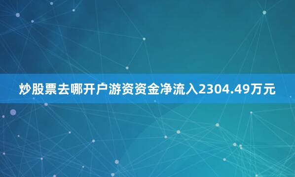 炒股票去哪开户游资资金净流入2304.49万元