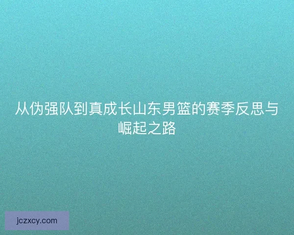 从伪强队到真成长山东男篮的赛季反思与崛起之路